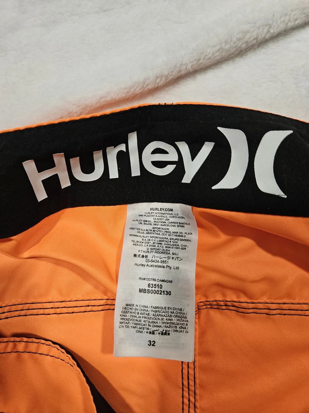 Hurley Men's Orange Boardshorts